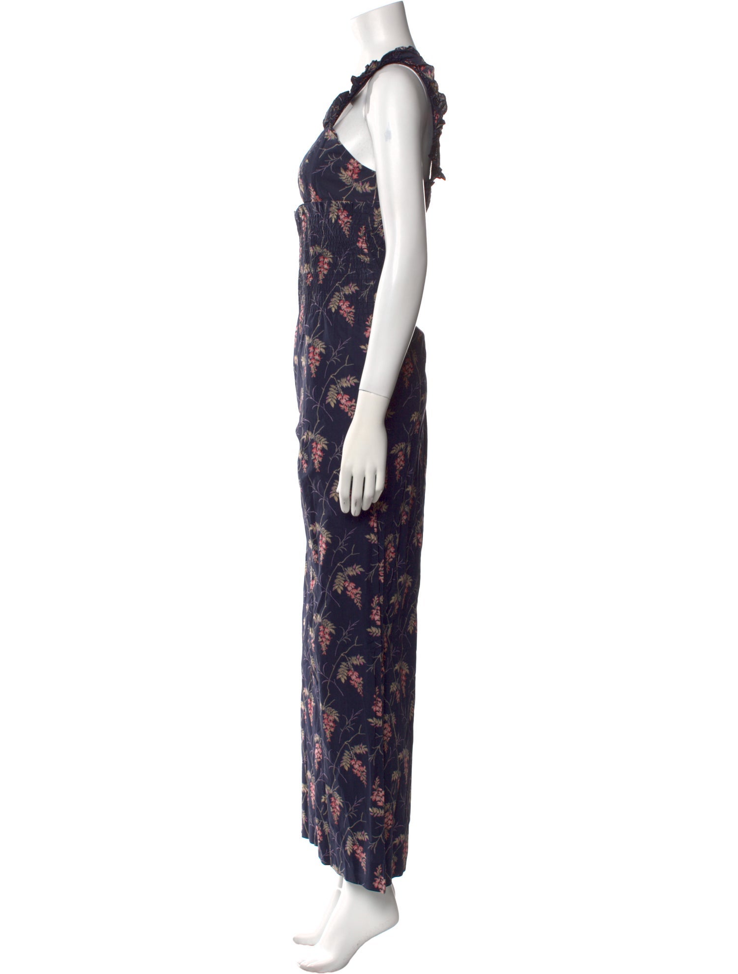 Rebecca Taylor Floral Print V-Neck Jumpsuit w/ Tags