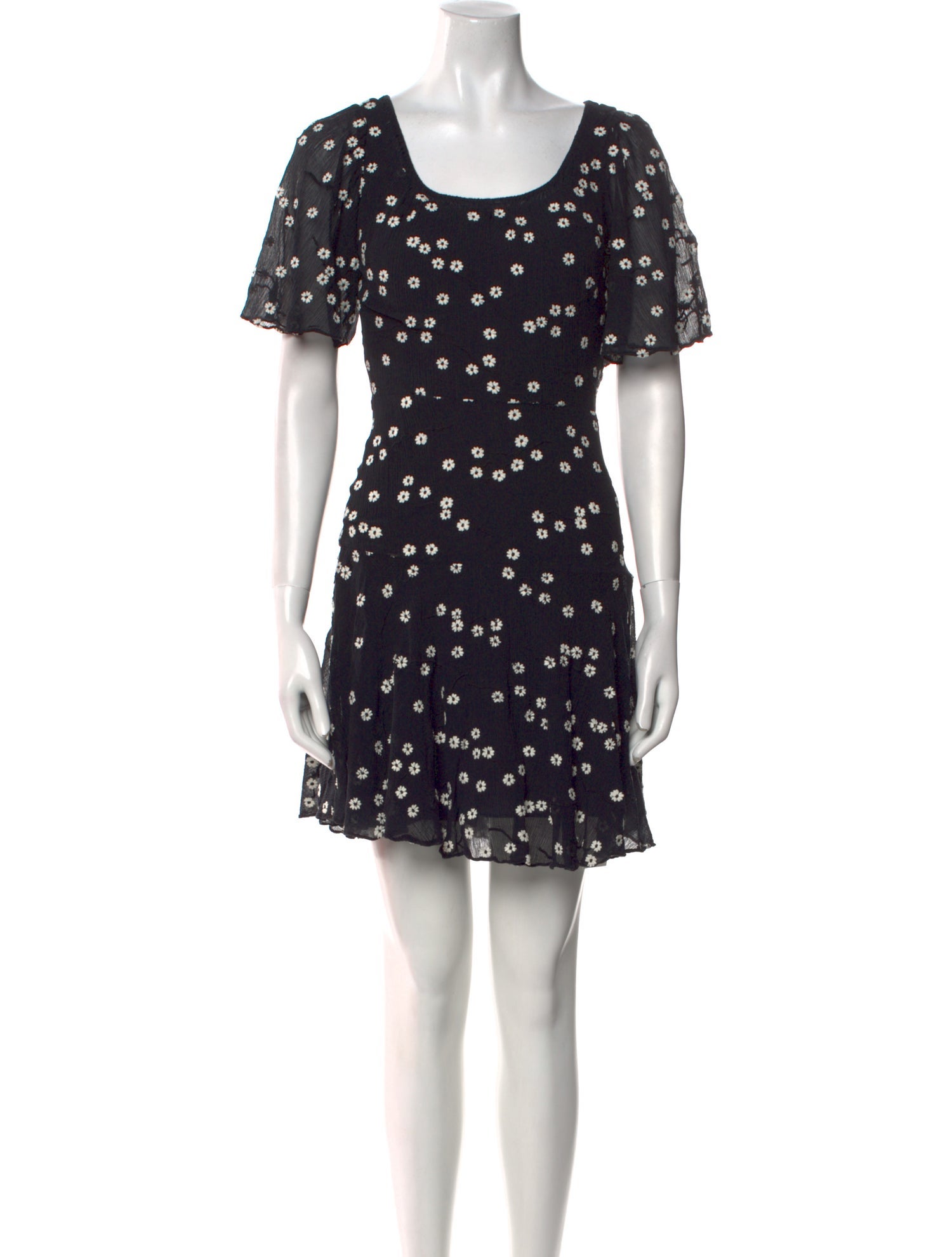 Rebecca Taylor Floral Print Mini Dress