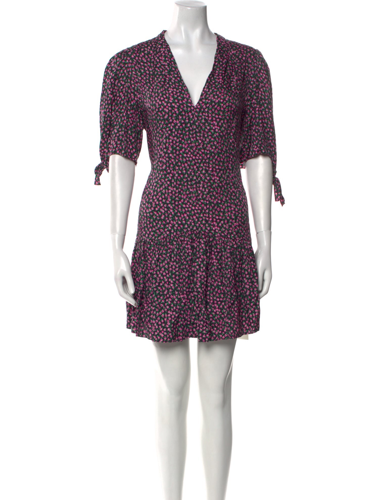 Rebecca Taylor Floral Print Mini Dress