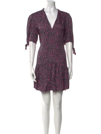 Rebecca Taylor Floral Print Mini Dress