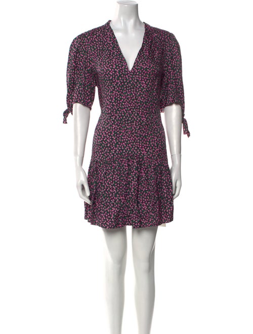 Rebecca Taylor Floral Print Mini Dress