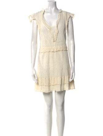 Rebecca Taylor V-Neck Mini Dress