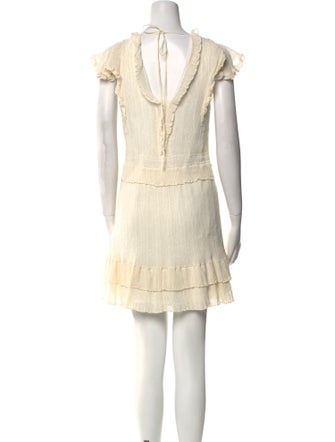 Rebecca Taylor V-Neck Mini Dress