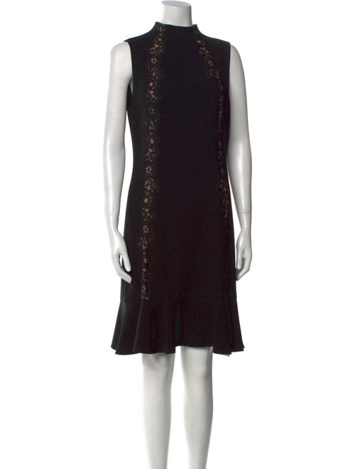 Rebecca Taylor Mock Neck Knee-Length Dress