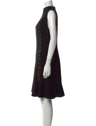 Rebecca Taylor Mock Neck Knee-Length Dress