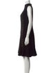 Rebecca Taylor Mock Neck Knee-Length Dress