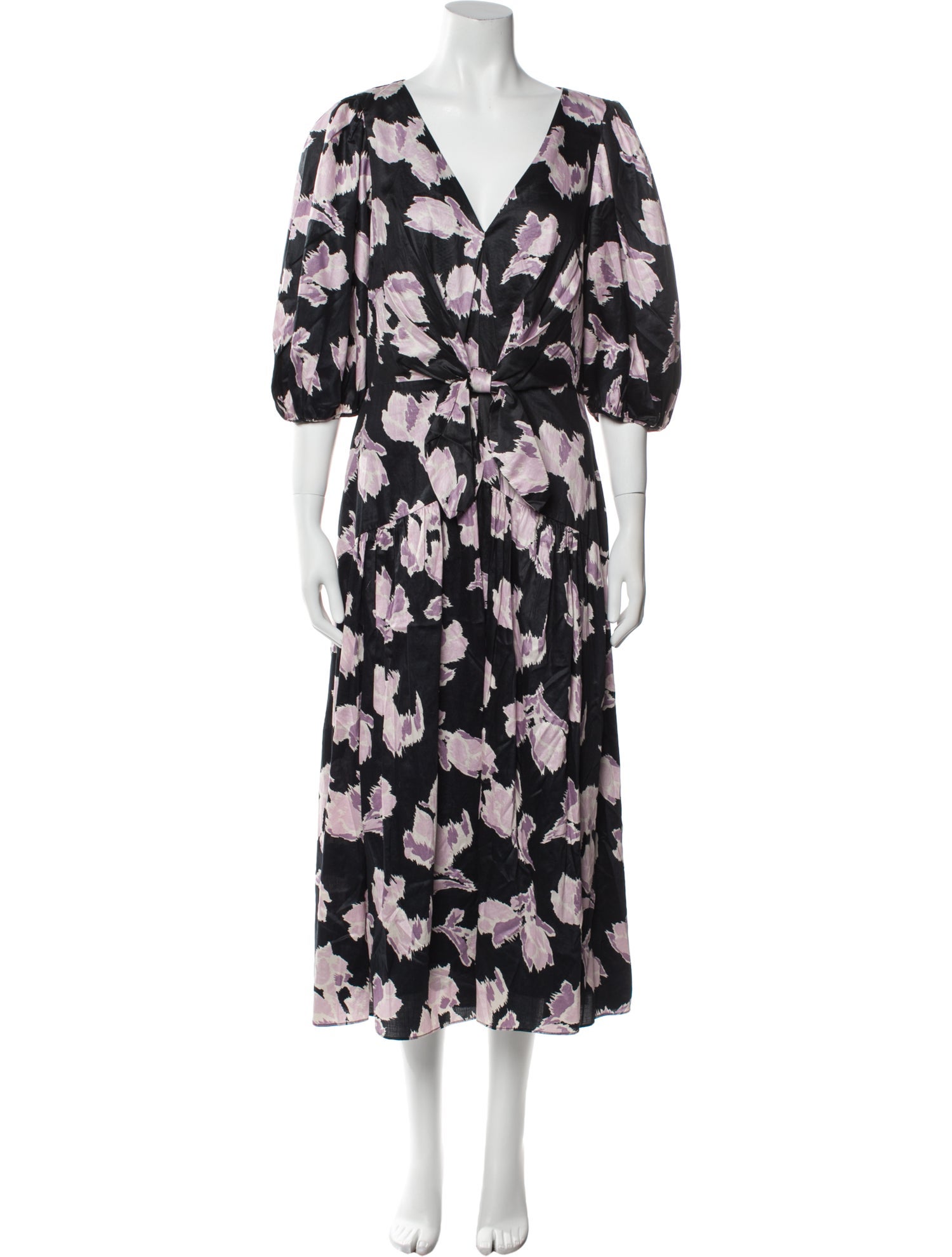 Rebecca Taylor Floral Print Long Dress