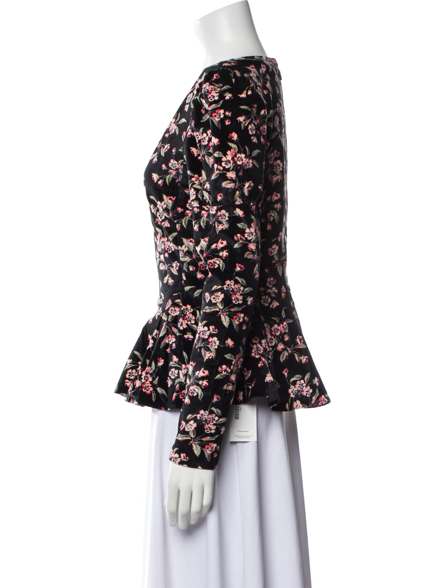 Rebecca Taylor Floral Print V-Neck Blouse w/ Tags