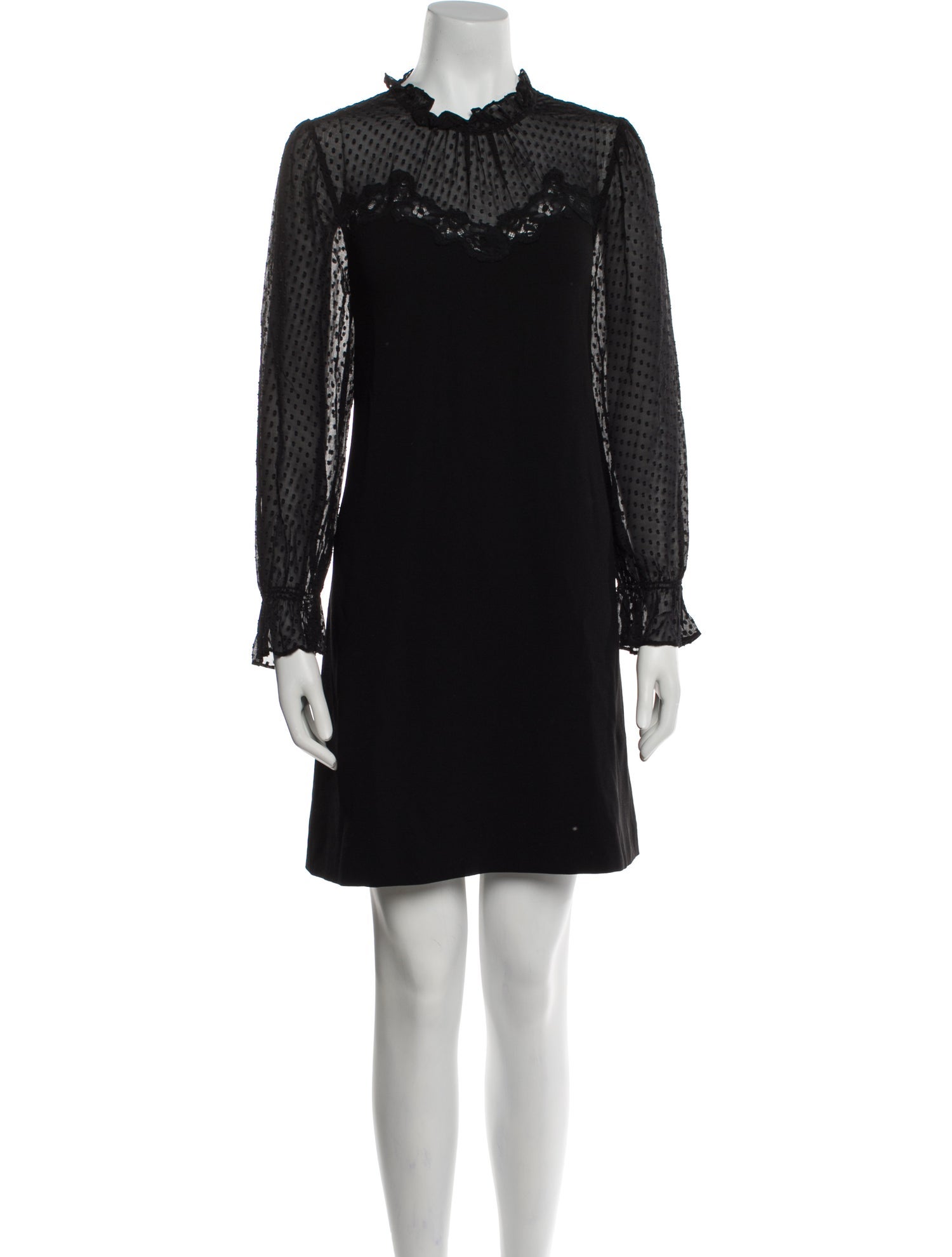 Rebecca Taylor Mock Neck Mini Dress