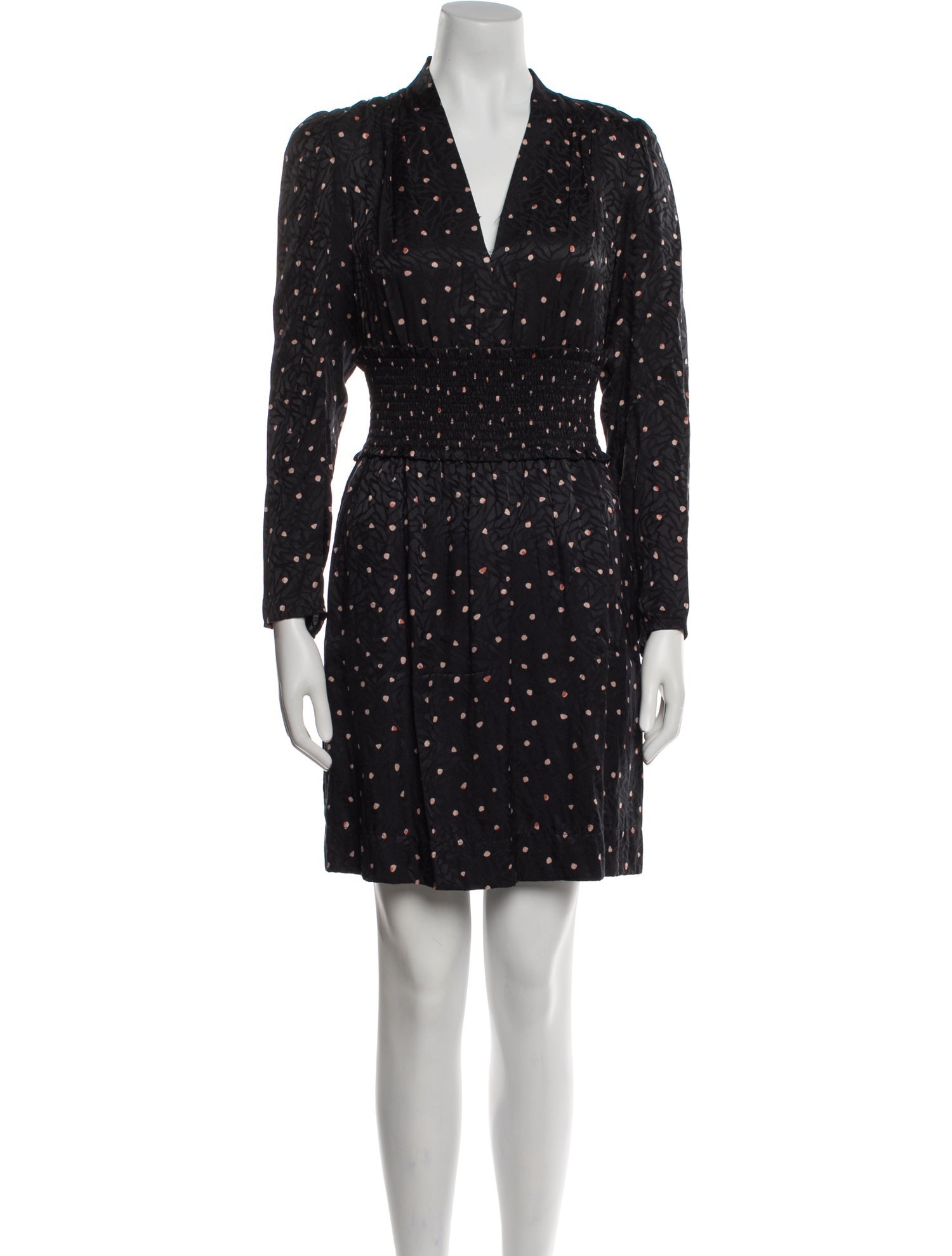 Rebecca Taylor Polka Dot Print Mini Dress