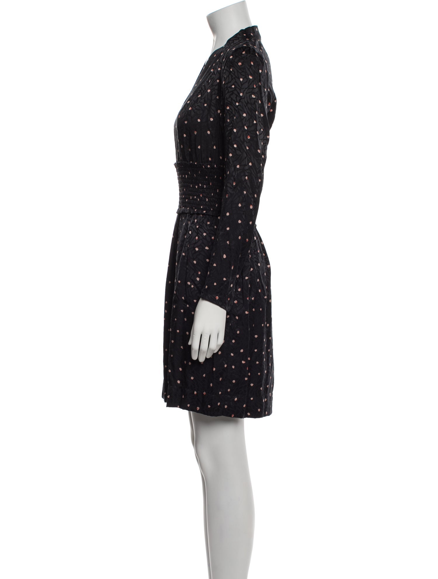 Rebecca Taylor Polka Dot Print Mini Dress