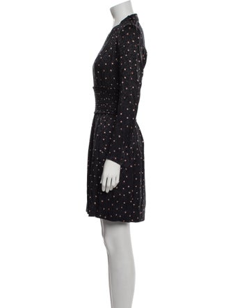 Rebecca Taylor Polka Dot Print Mini Dress