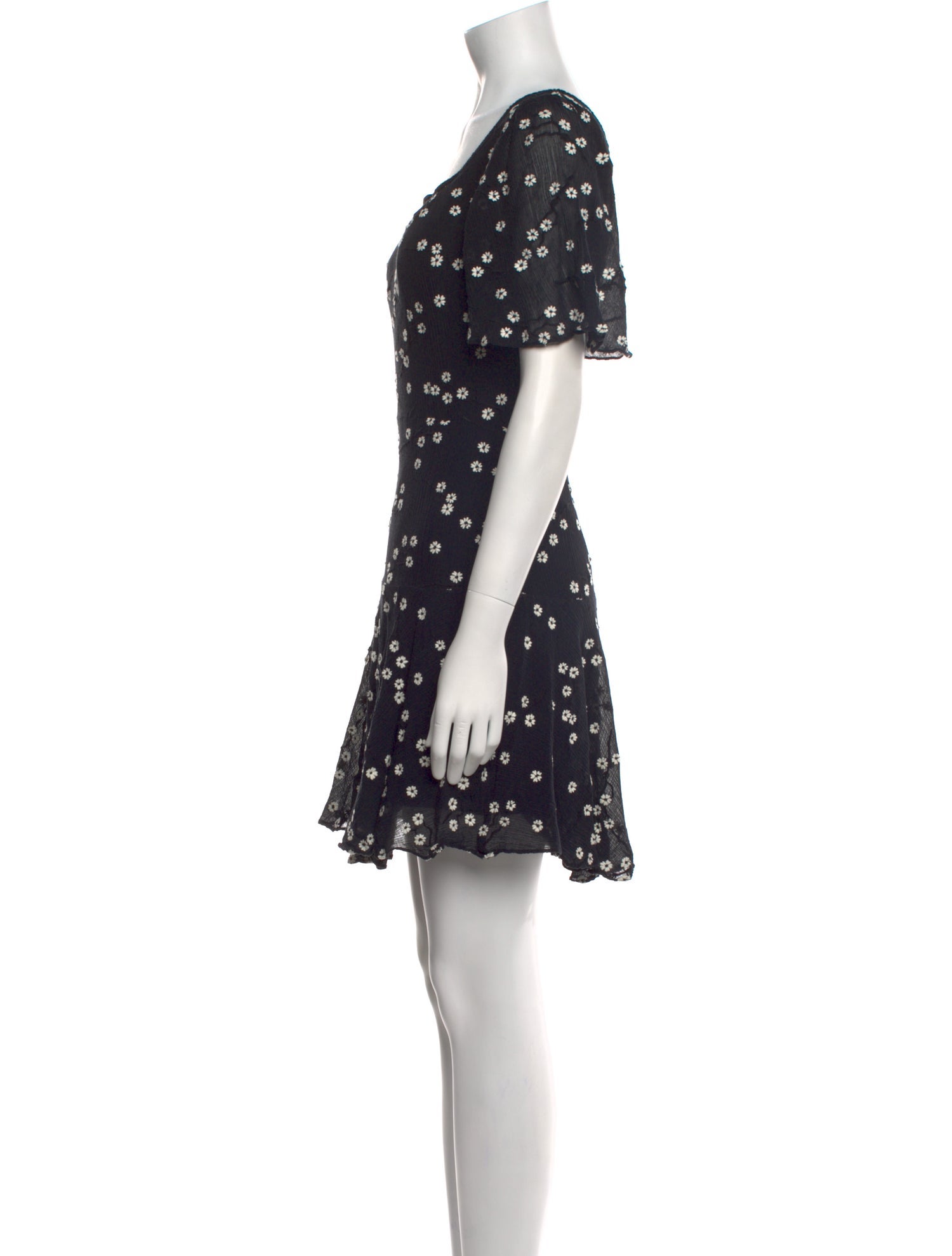 Rebecca Taylor Floral Print Mini Dress