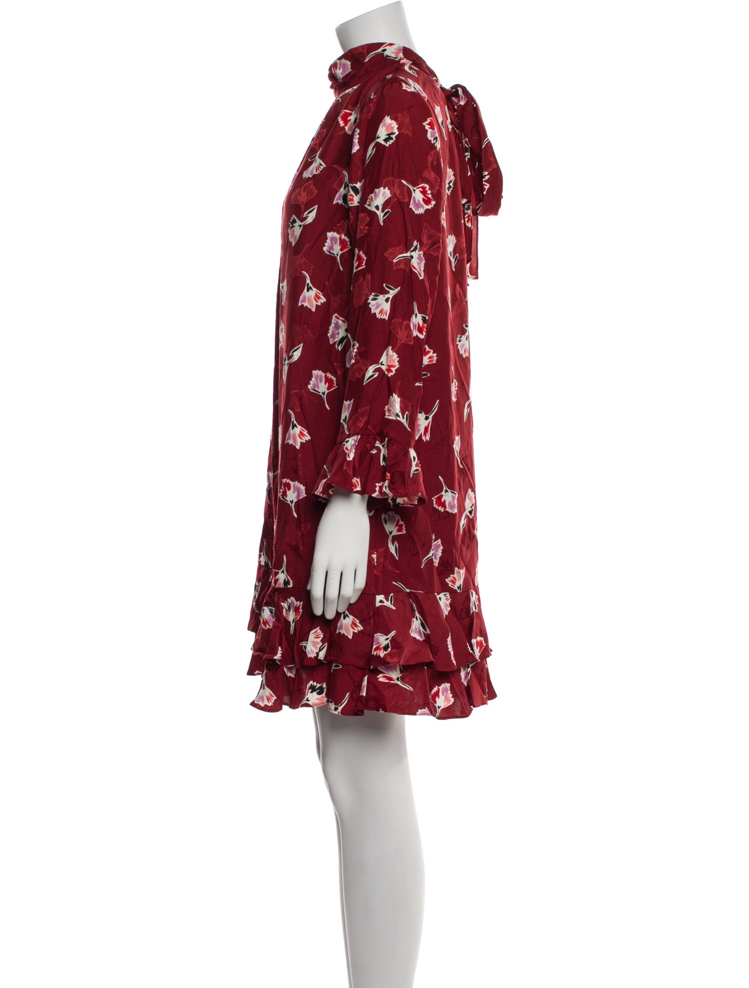 Rebecca Taylor Floral Print Mini Dress