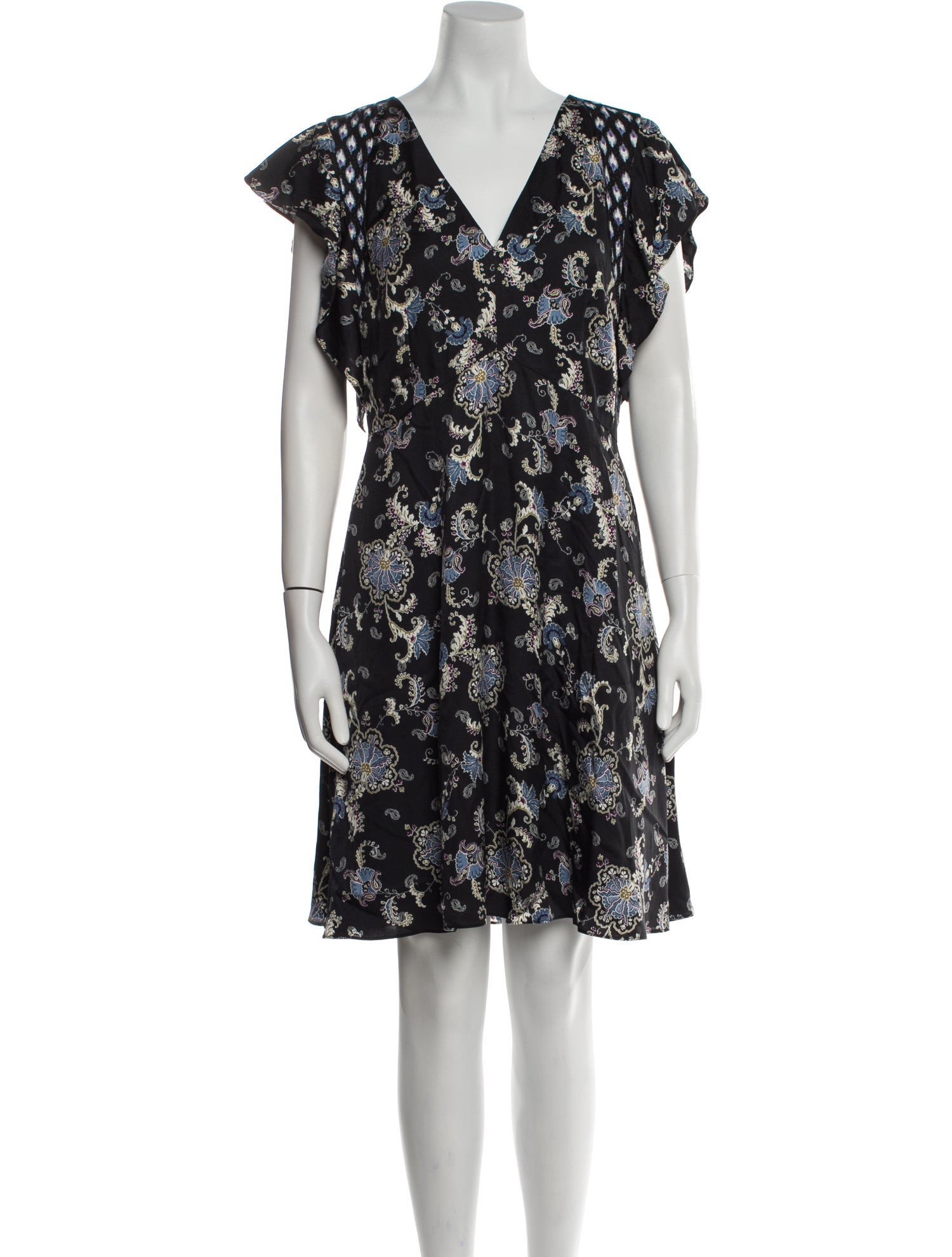 Rebecca Taylor Floral Print Mini Dress