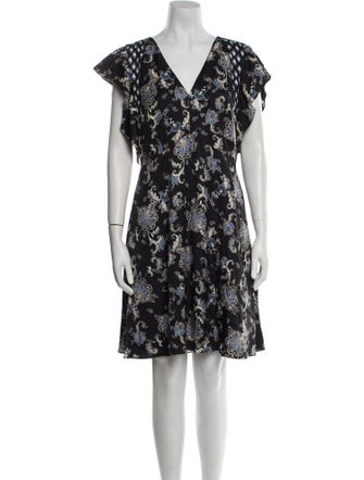 Rebecca Taylor Floral Print Mini Dress