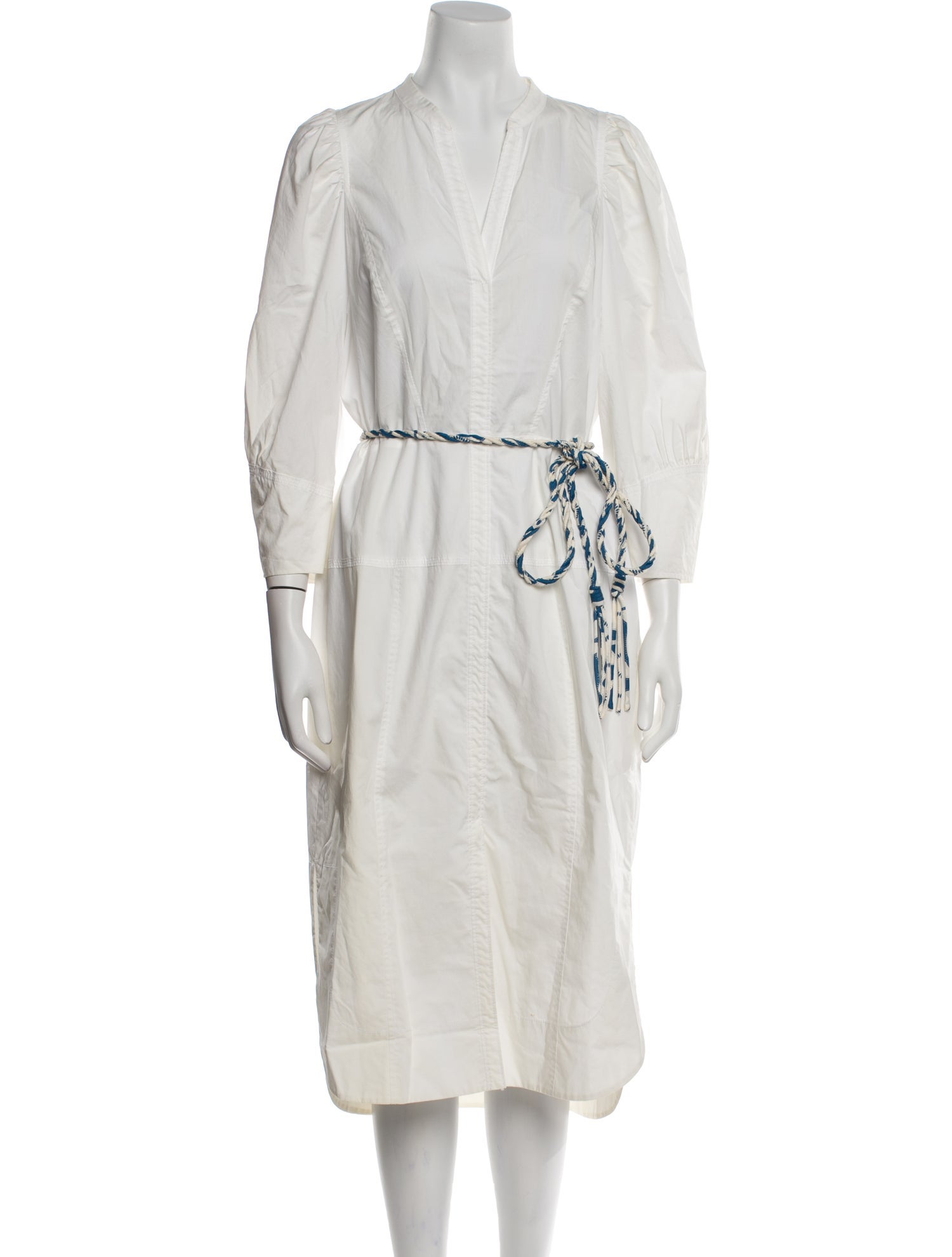 Rebecca Taylor V-Neck Midi Length Dress