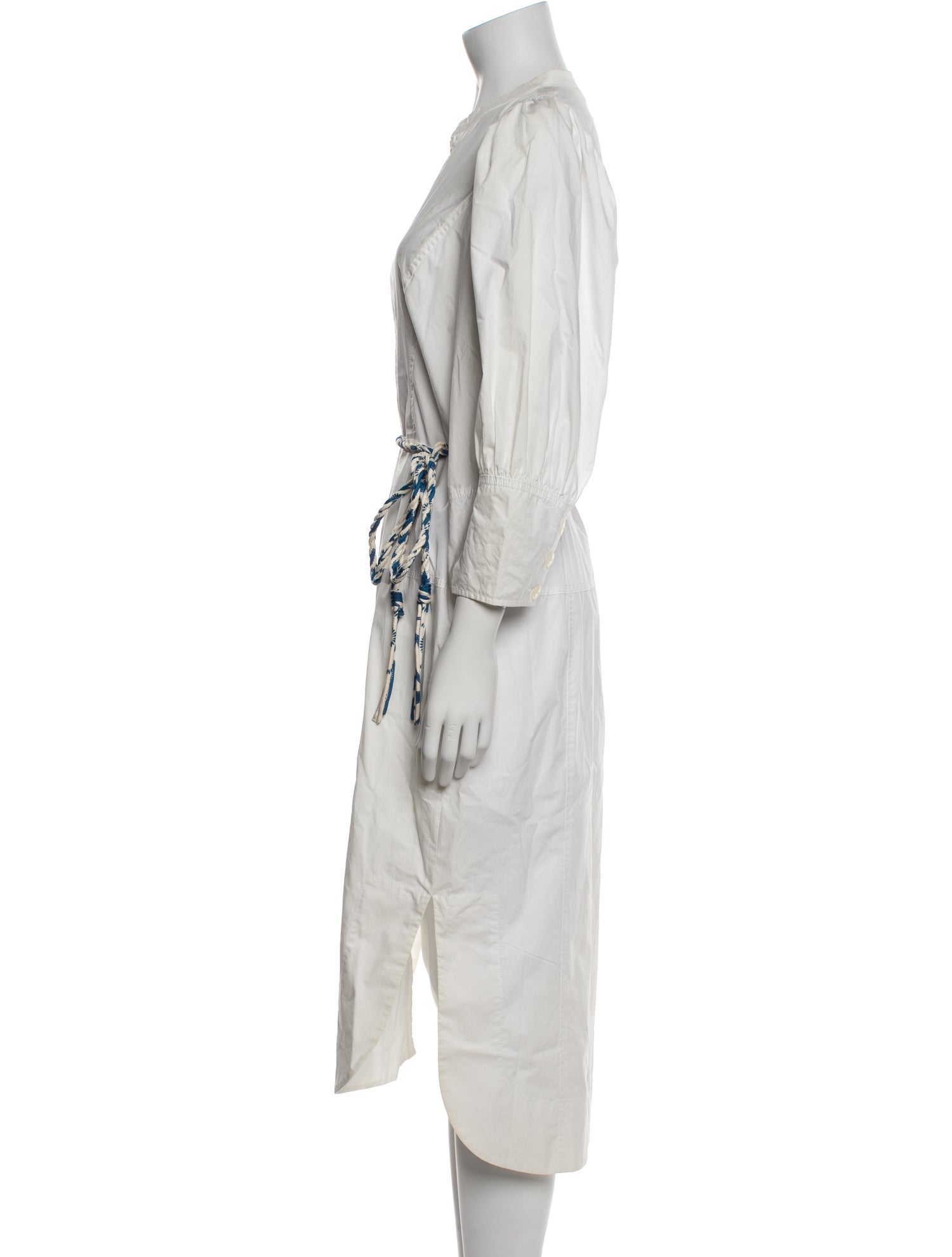 Rebecca Taylor V-Neck Midi Length Dress