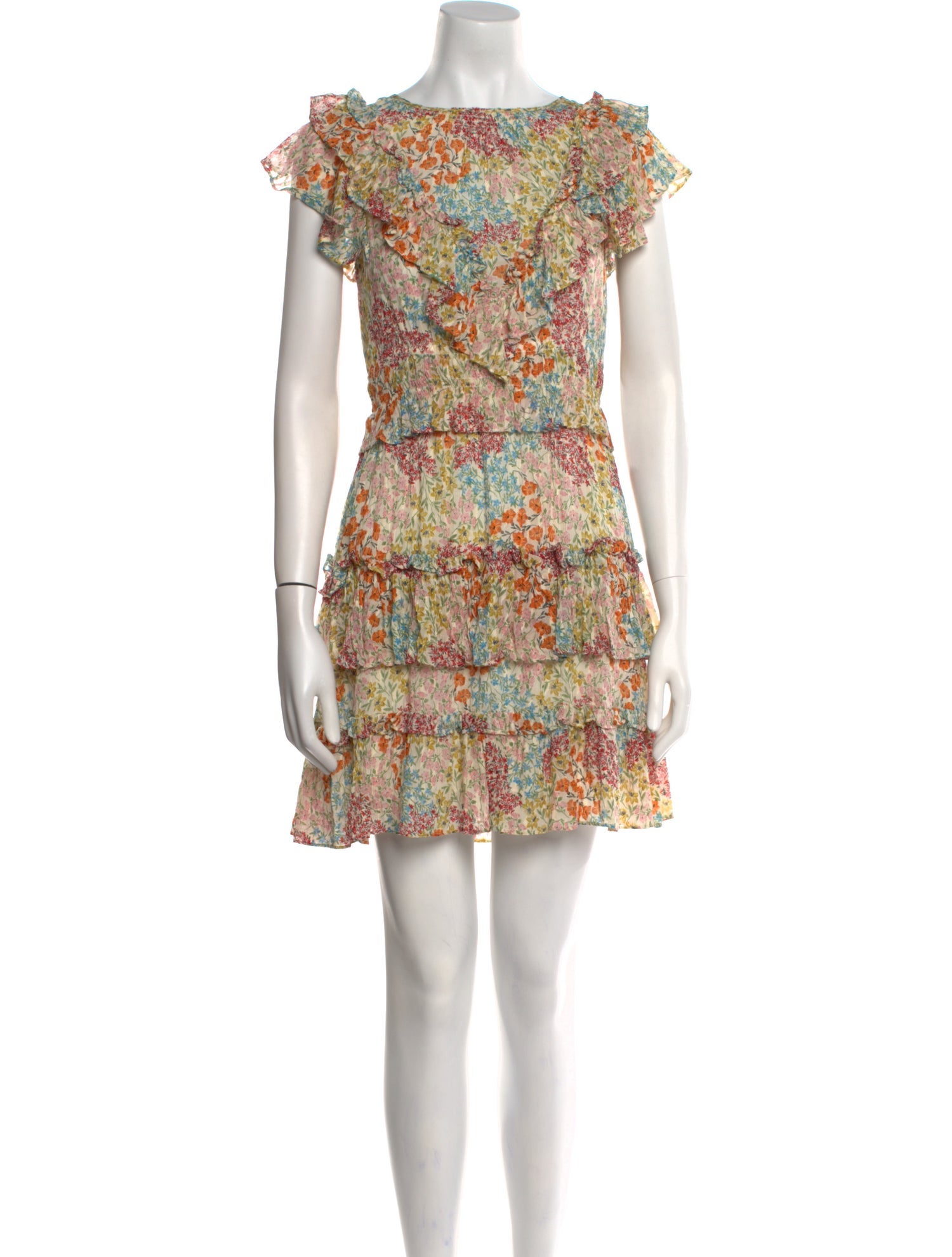 Rebecca Taylor Floral Print Mini Dress