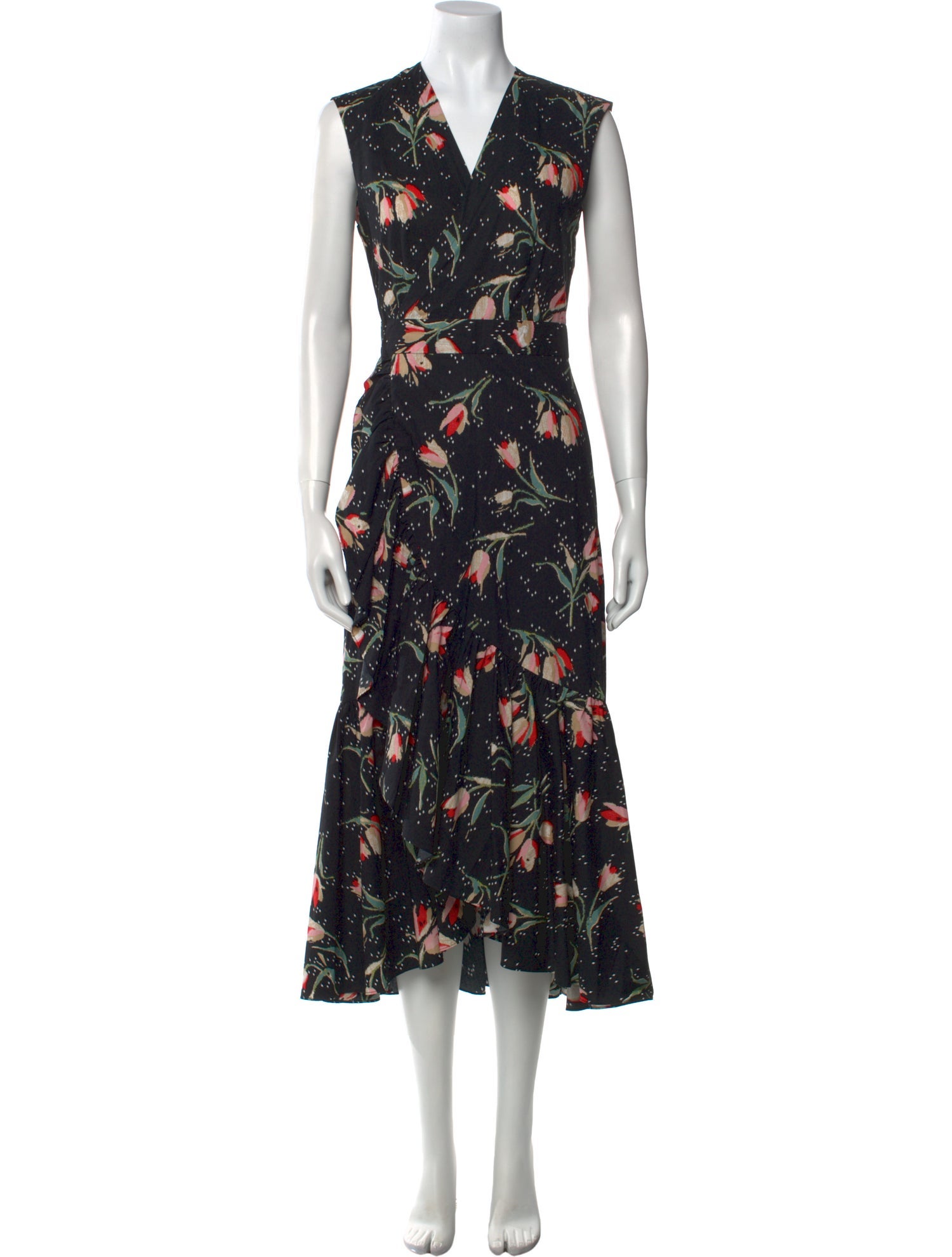 Rebecca Taylor Floral Print Long Dress