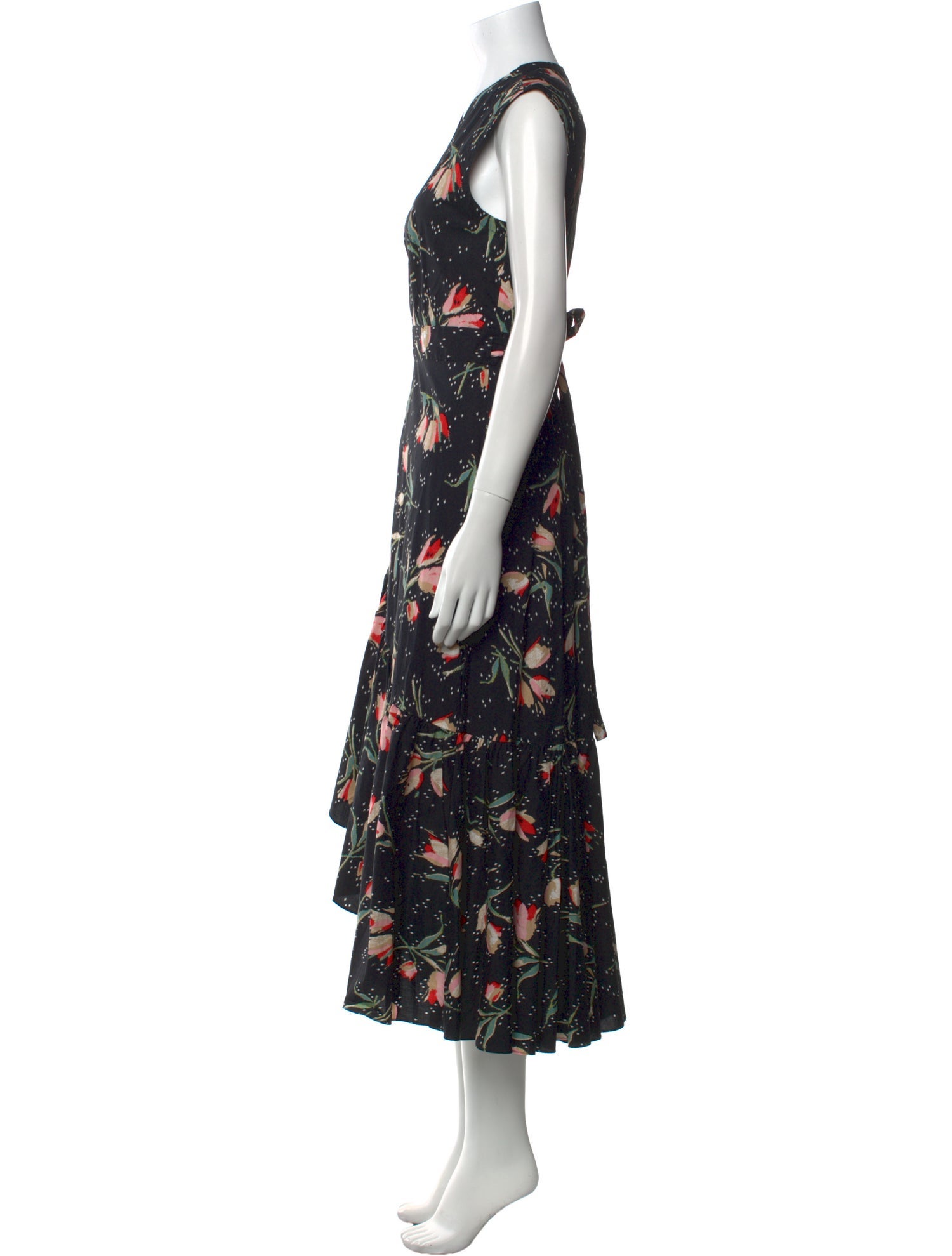Rebecca Taylor Floral Print Long Dress