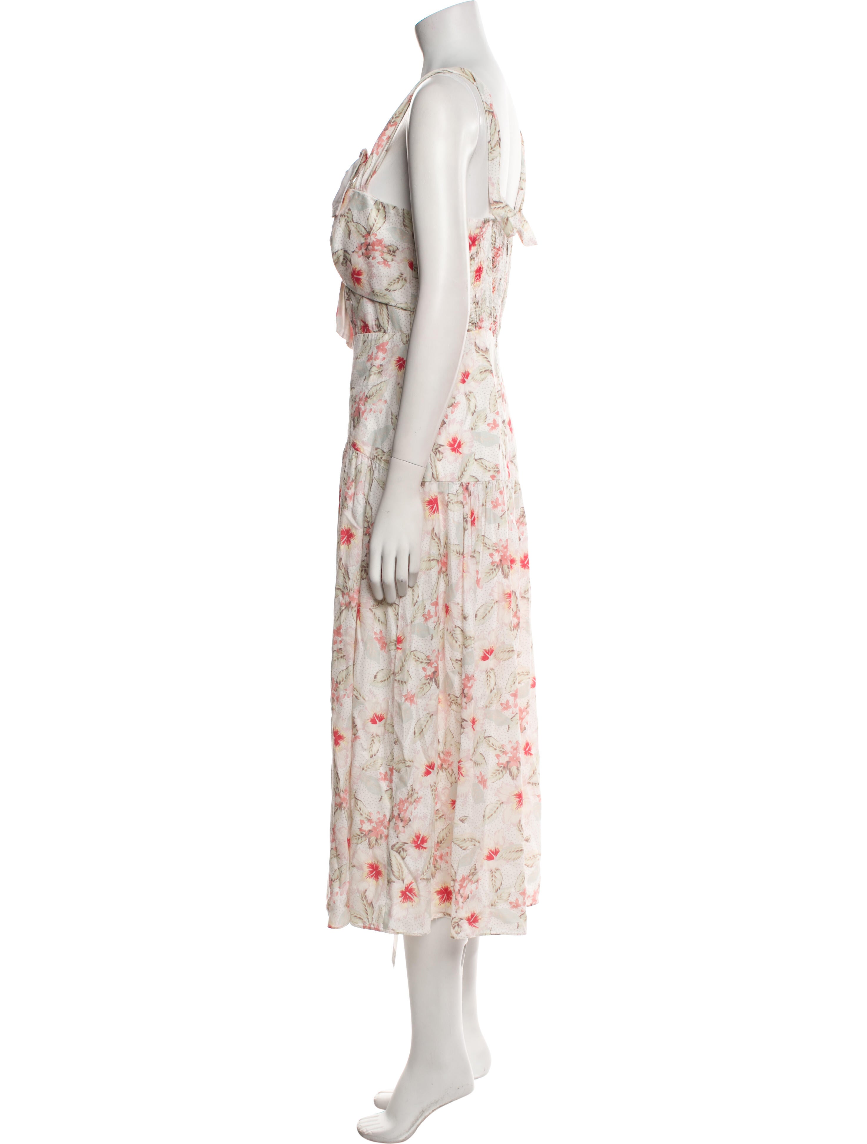 Rebecca Taylor Floral Print Long Dress w/ Tags