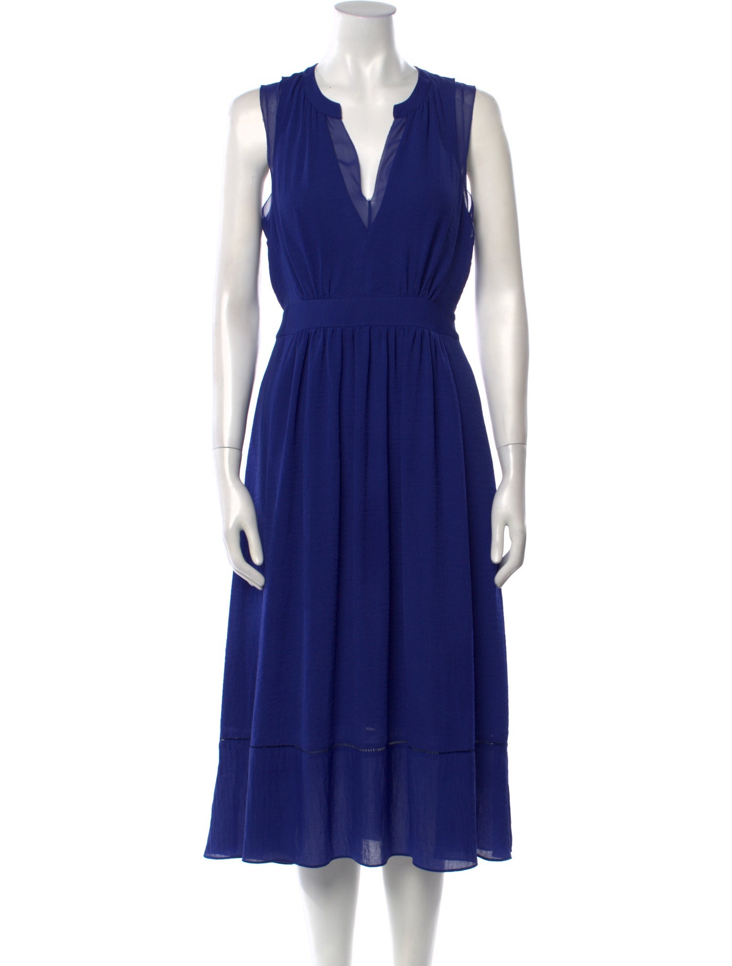 Rebecca Taylor V-Neck Midi Length Dress