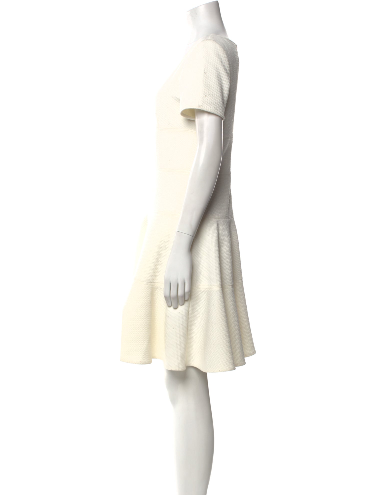 Rebecca Taylor Scoop Neck Knee-Length Dress