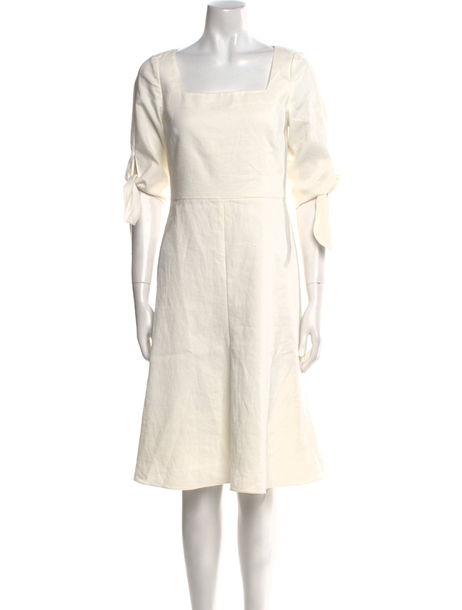 Rebecca Taylor Square Neckline Knee-Length Dress