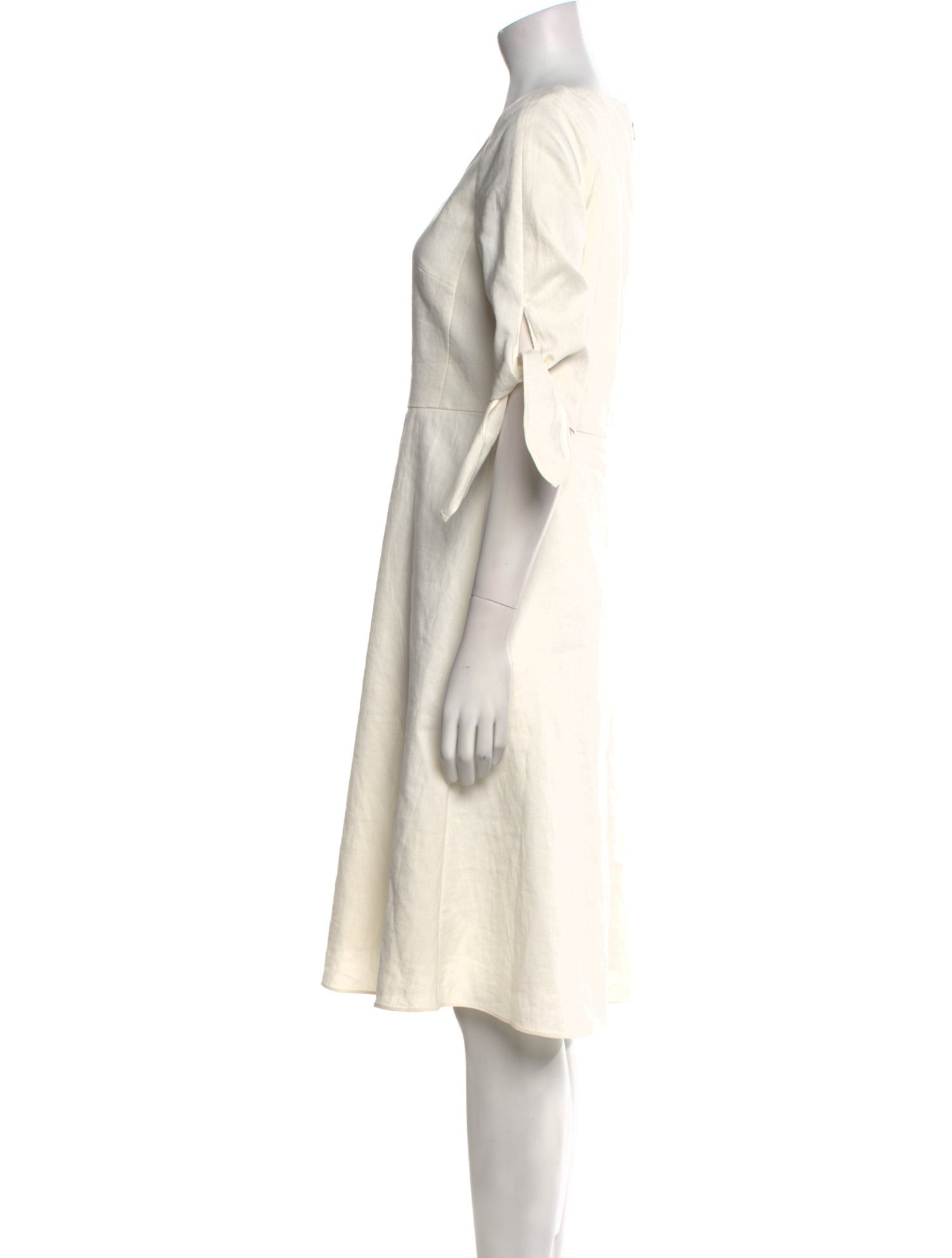 Rebecca Taylor Square Neckline Knee-Length Dress