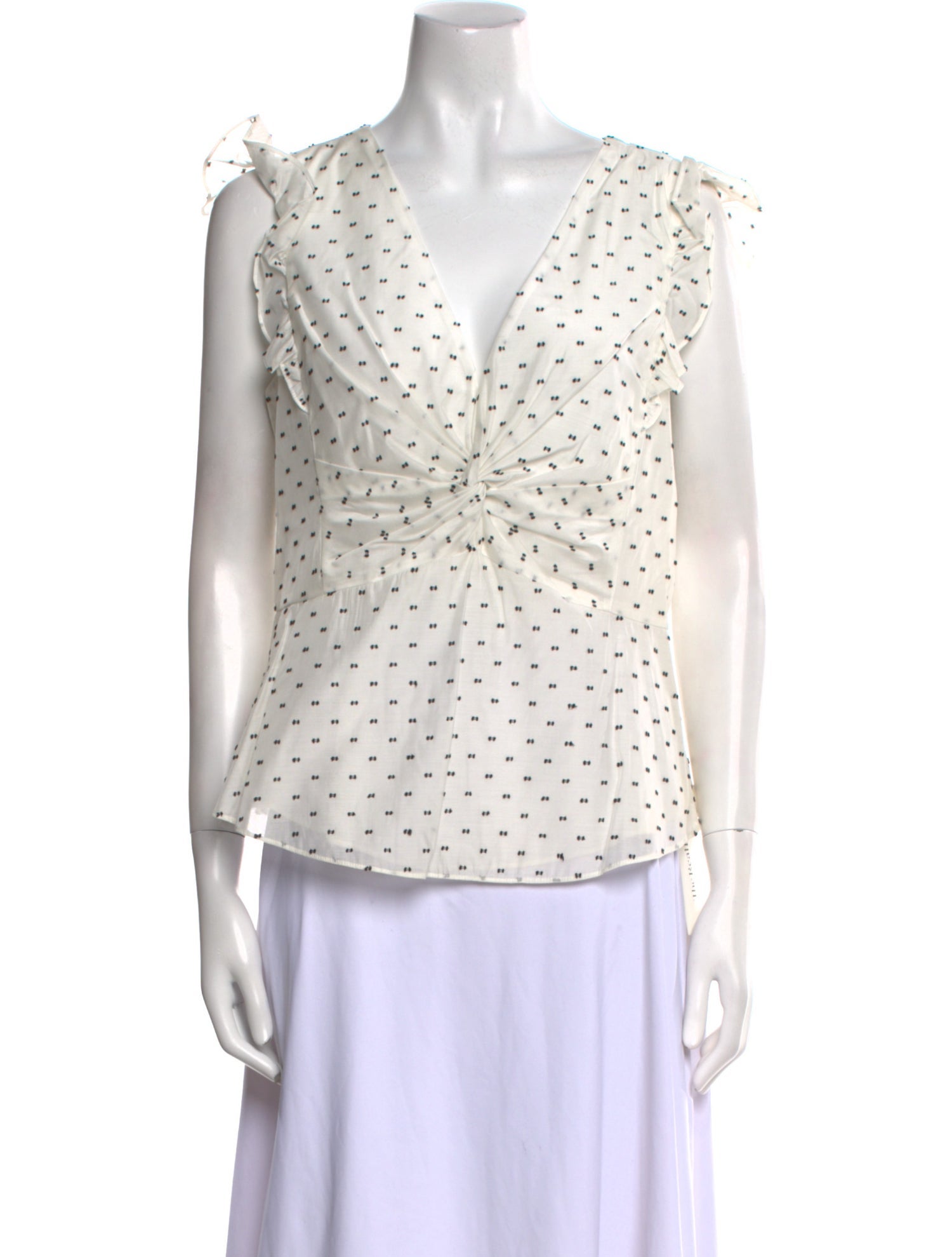 Rebecca Taylor Printed V-Neck Blouse w/ Tags