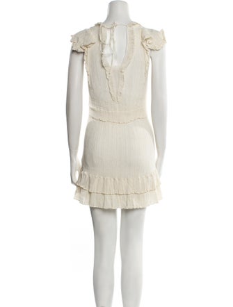 Rebecca Taylor Scoop Neck Mini Dress