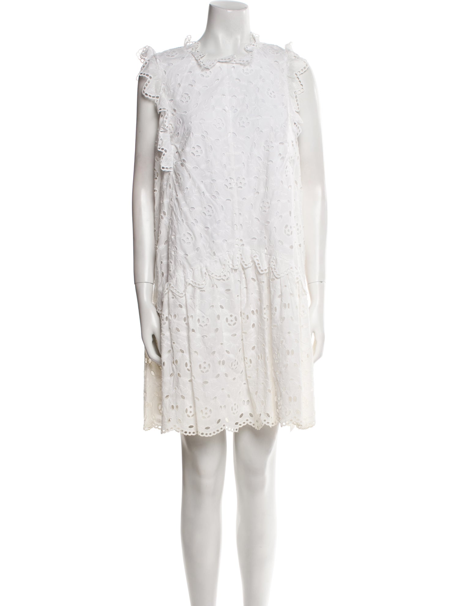 Rebecca Taylor Crew Neck Mini Dress