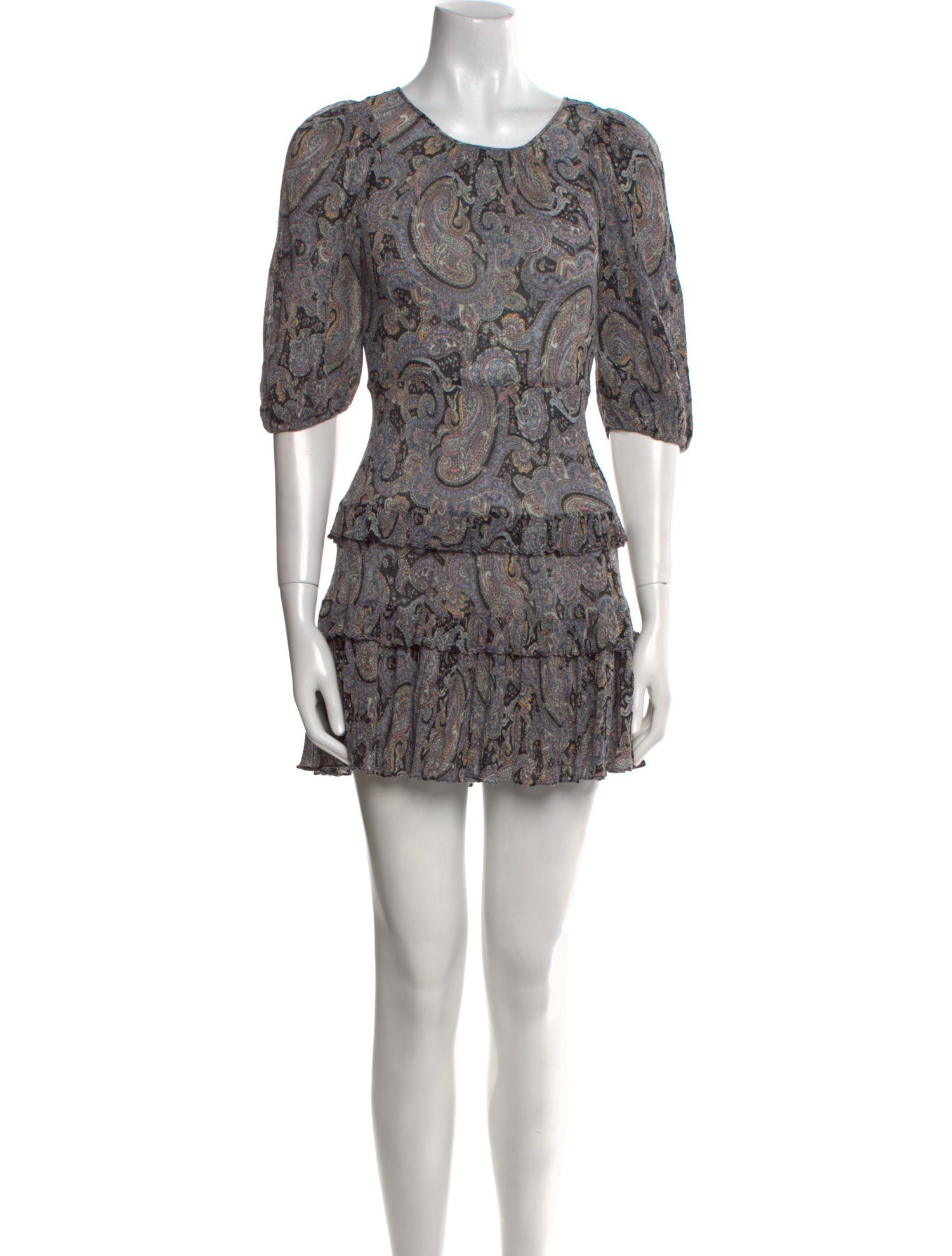 Rebecca Taylor Paisley Print Mini Dress