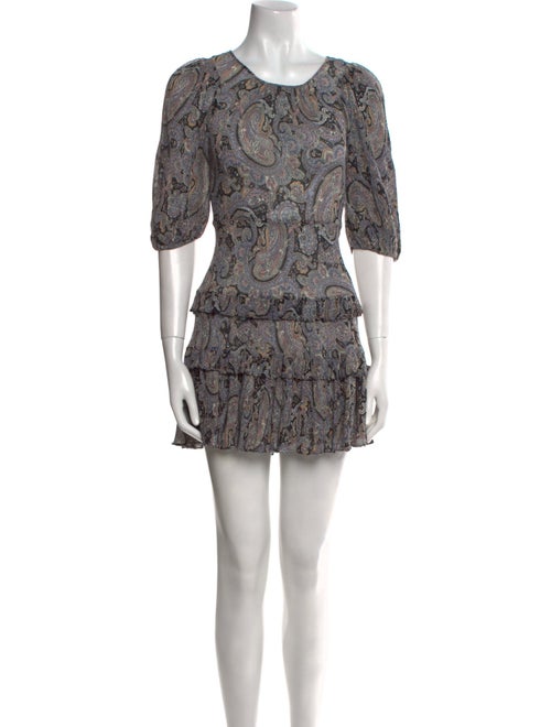 Rebecca Taylor Paisley Print Mini Dress