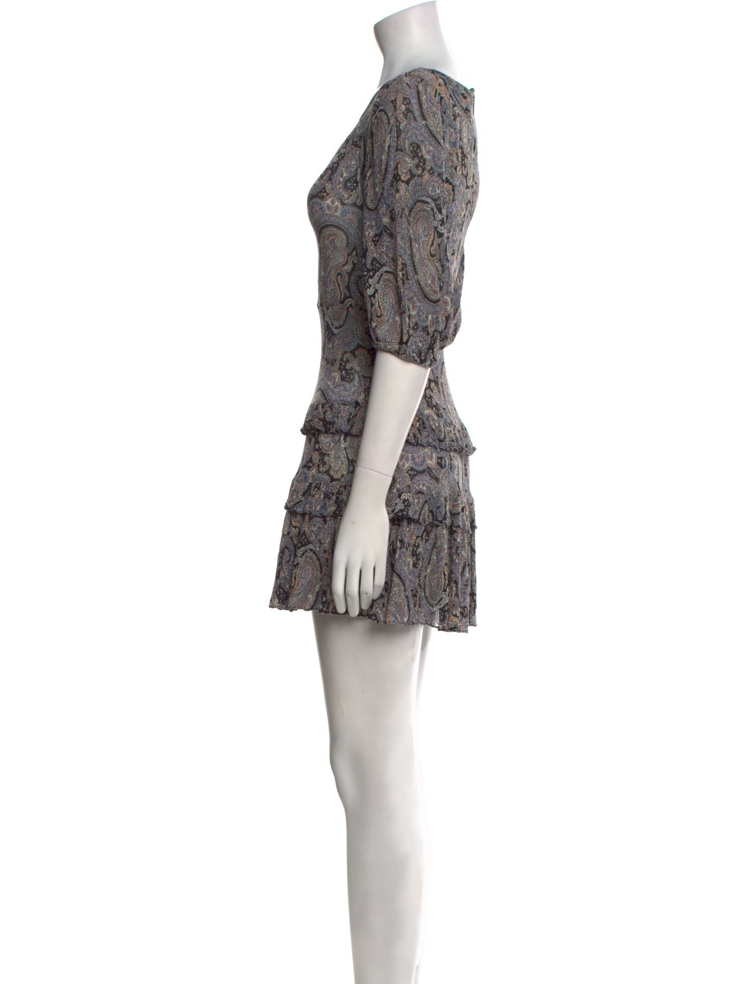 Rebecca Taylor Paisley Print Mini Dress
