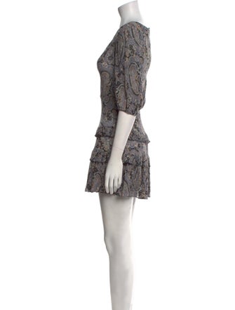 Rebecca Taylor Paisley Print Mini Dress