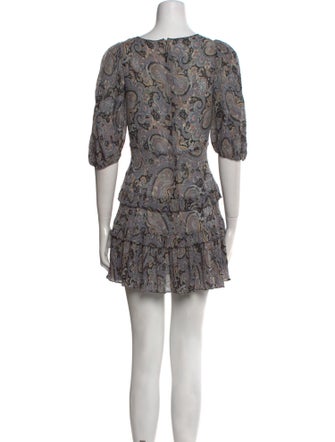 Rebecca Taylor Paisley Print Mini Dress