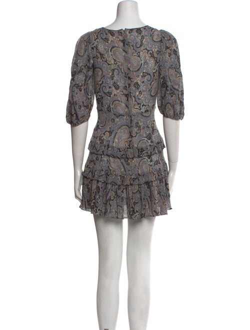 Rebecca Taylor Paisley Print Mini Dress