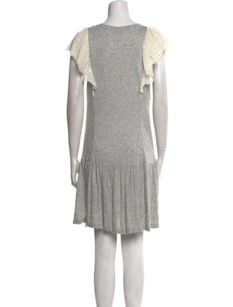 Rebecca Taylor Scoop Neck Mini Dress