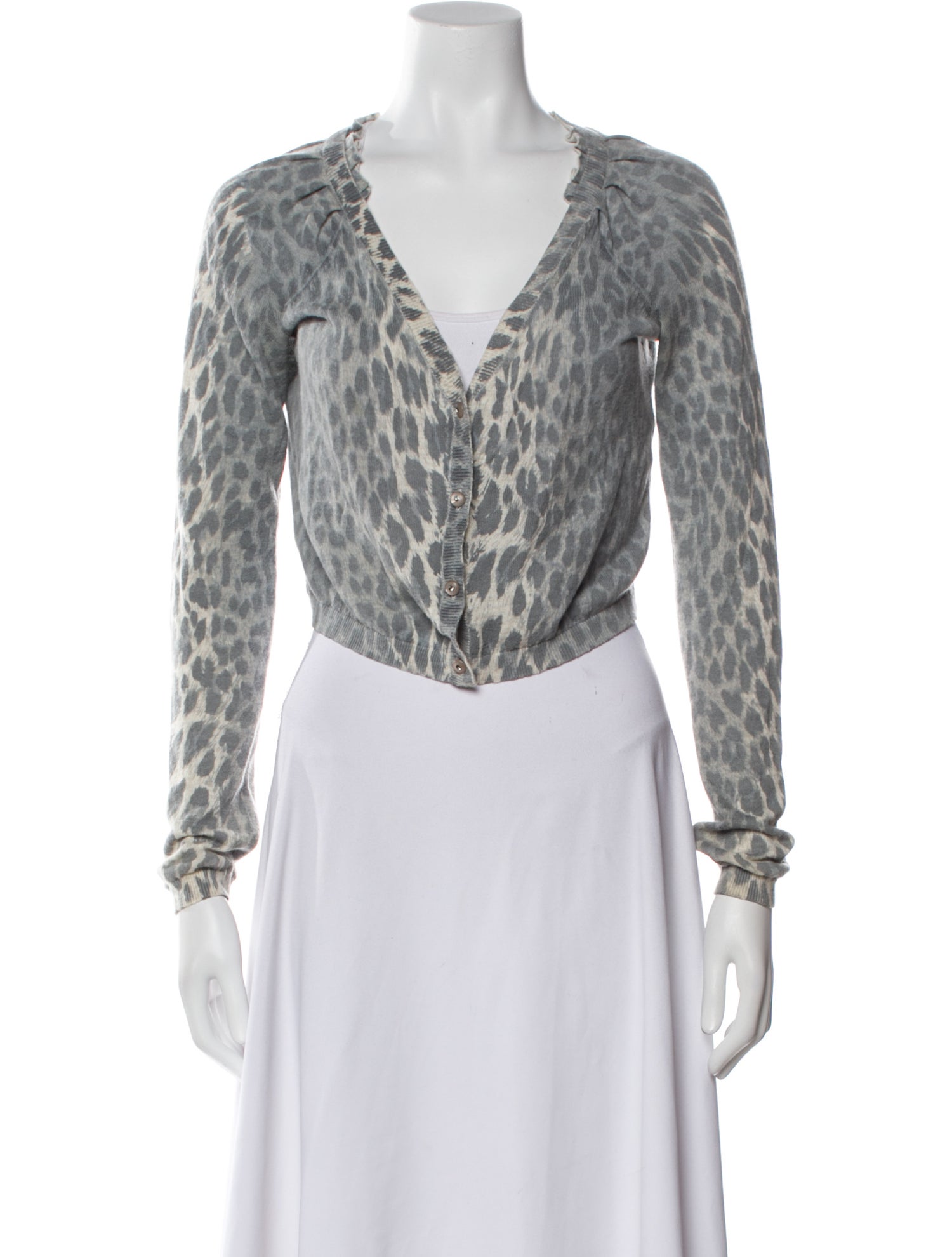 Rebecca Taylor Nylon Animal Print Sweater