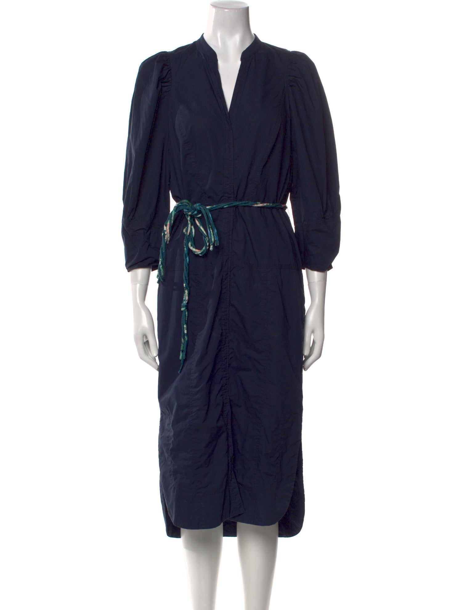 Rebecca Taylor V-Neck Midi Length Dress