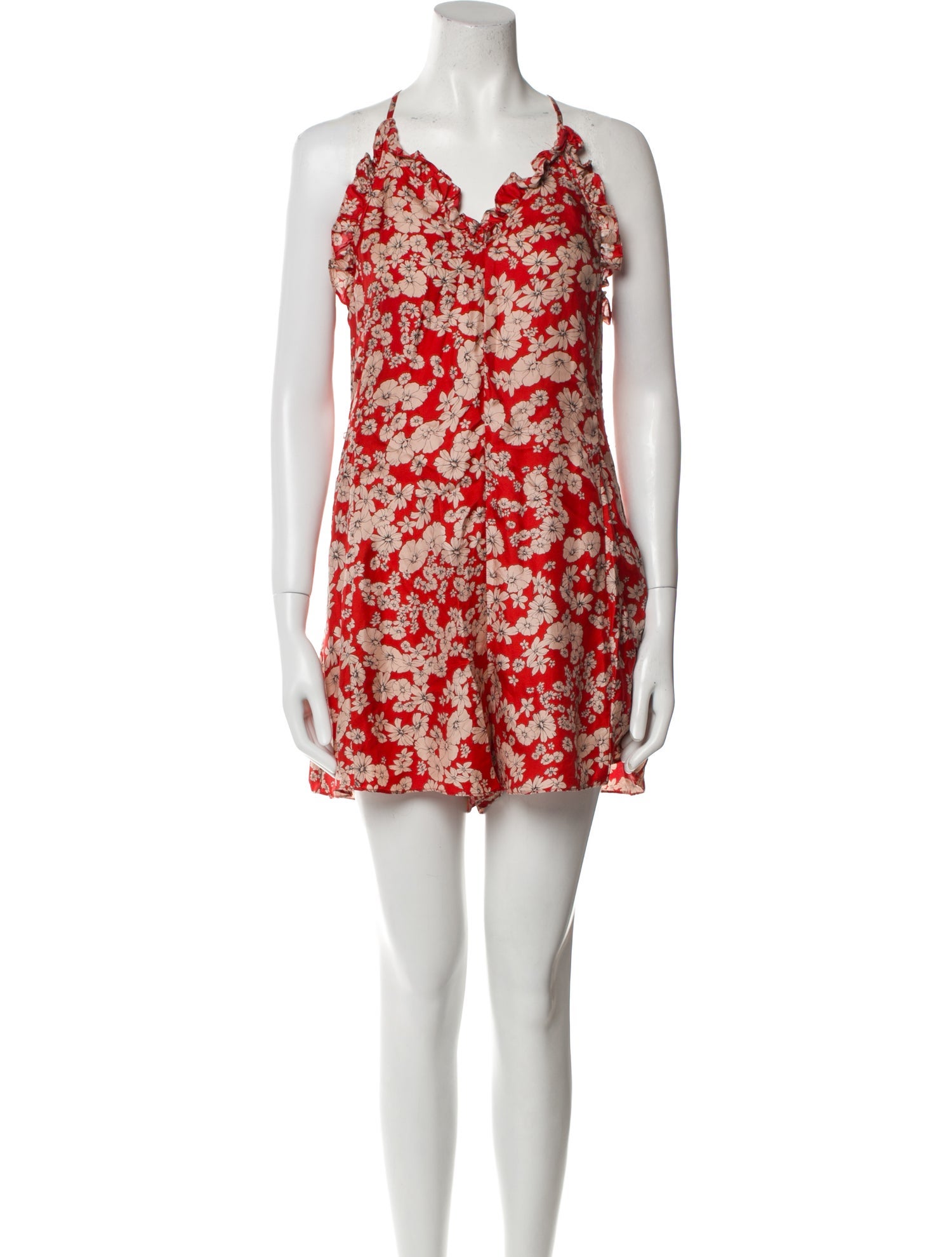 Rebecca Taylor Silk Floral Print Romper