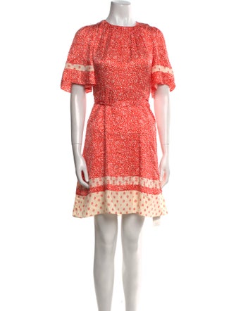 Rebecca Taylor Floral Print Mini Dress