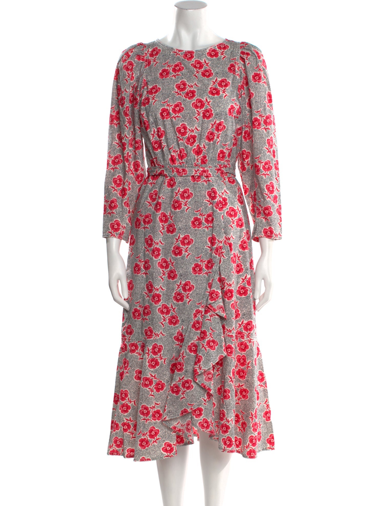 Rebecca Taylor Floral Print Midi Length Dress w/ Tags