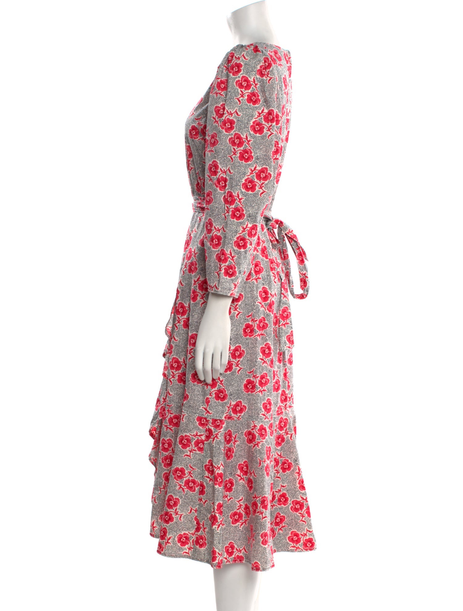 Rebecca Taylor Floral Print Midi Length Dress w/ Tags