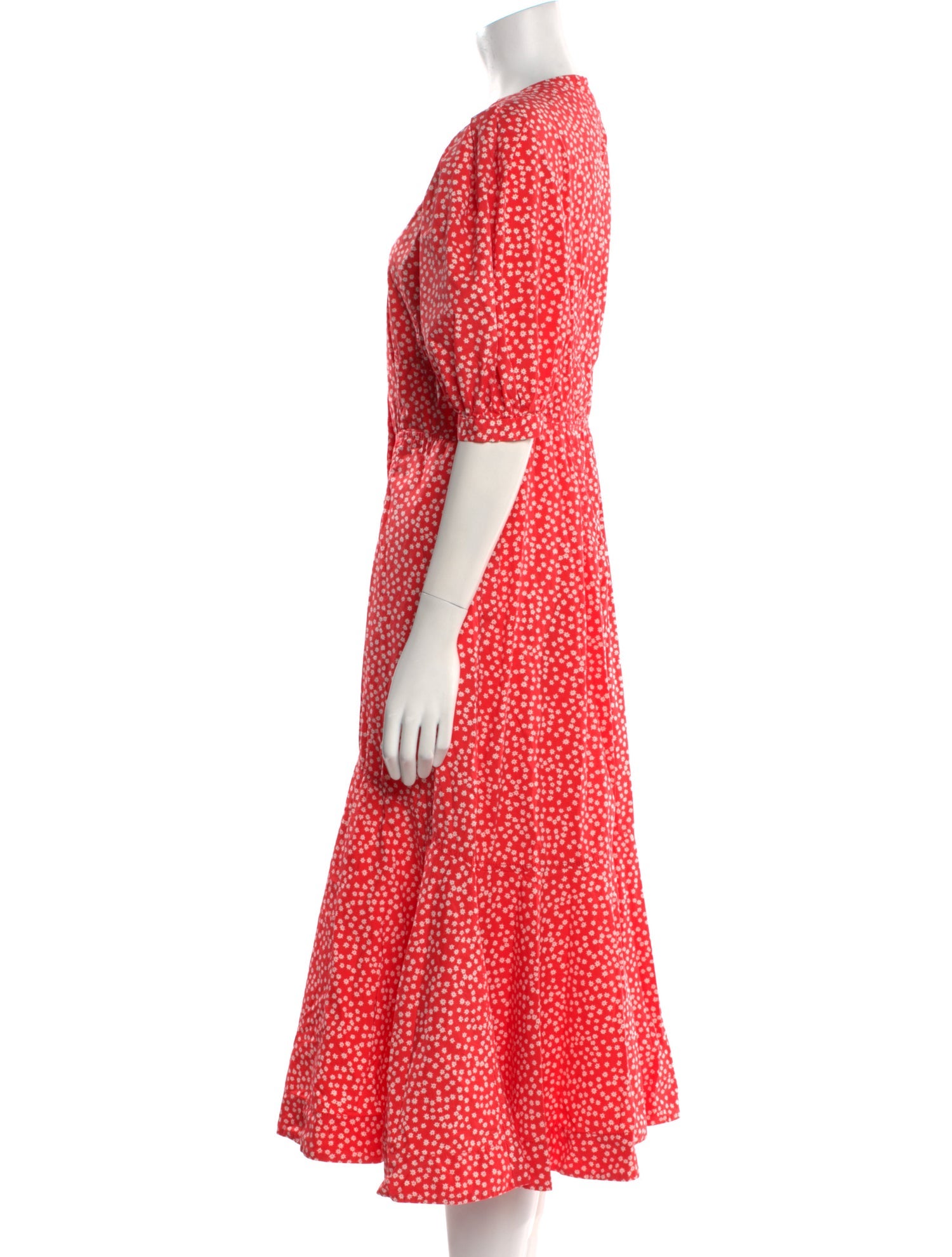 Rebecca Taylor Polka Dot Print Midi Length Dress w/ Tags