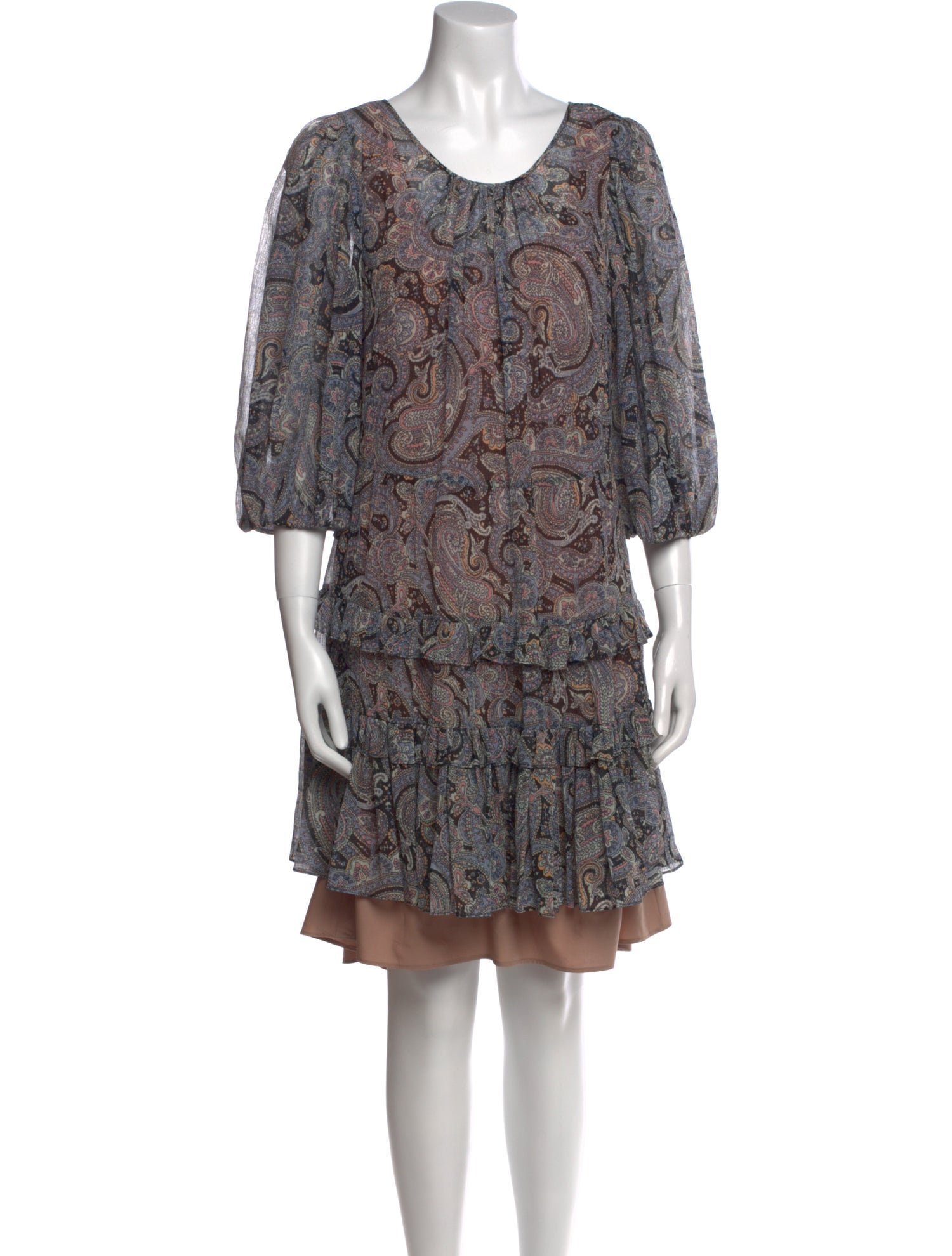 Rebecca Taylor Paisley Print Mini Dress