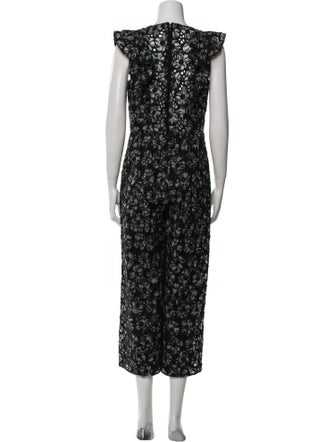 Rebecca Taylor Silk Floral Print Jumpsuit