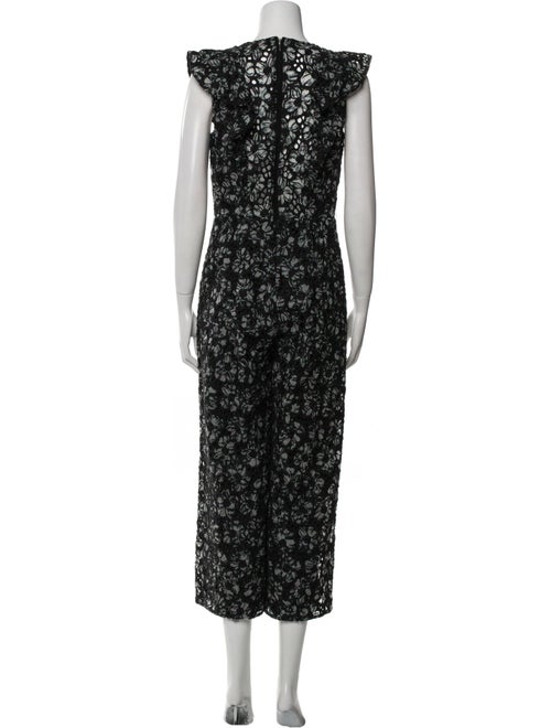 Rebecca Taylor Silk Floral Print Jumpsuit